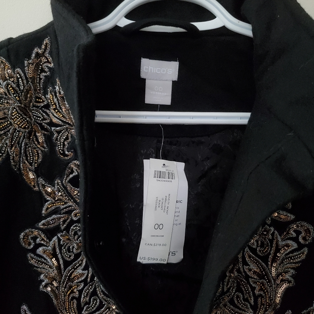 Chico's Embellished Jacket - Picture 13 of 15